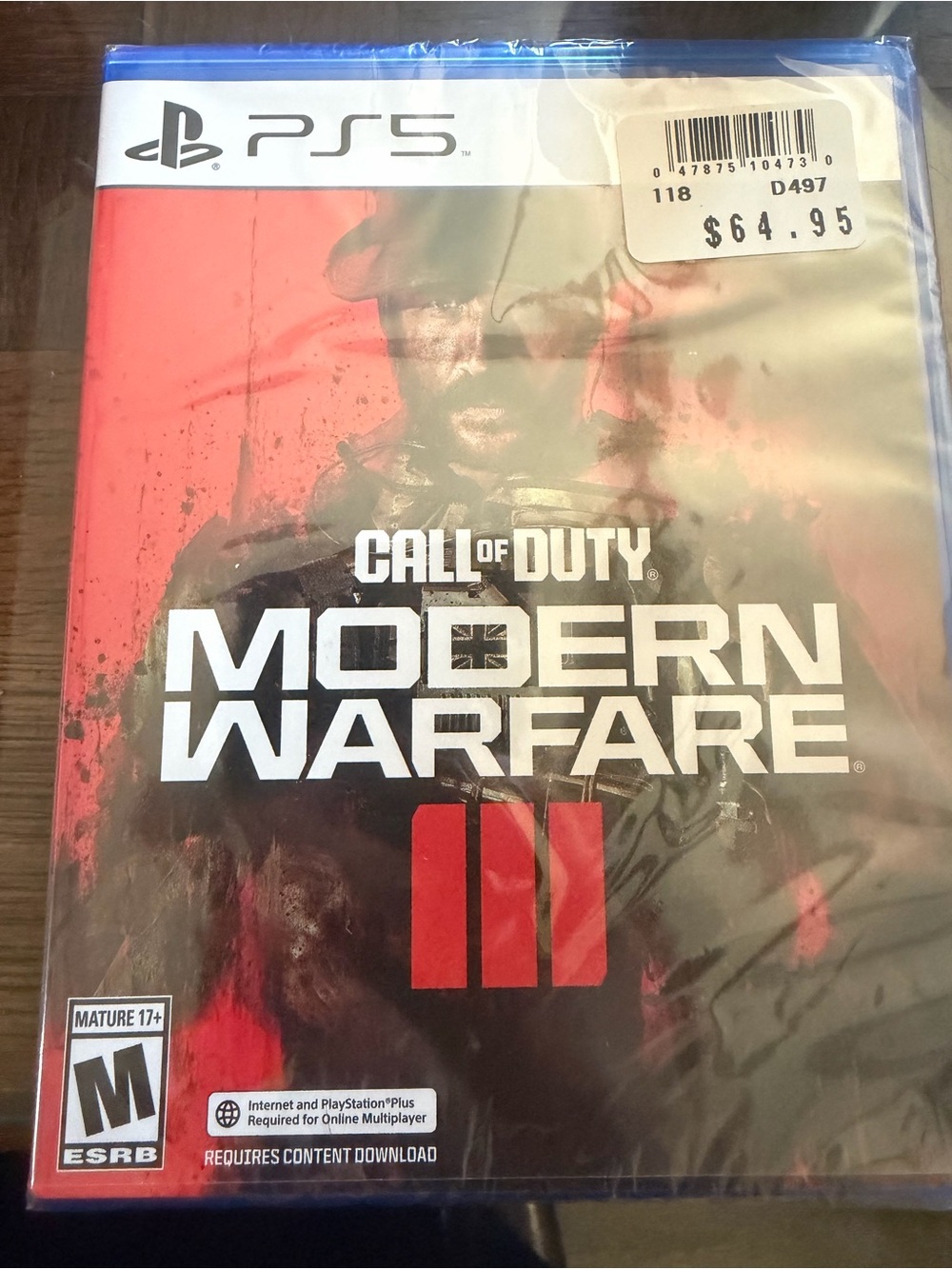 PlayStation 5 Call of Duty: Modern Warfare III - Red/Black Cover
